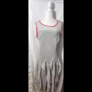 (Gb16) Robbie Bee Striped Dress, Sz 14